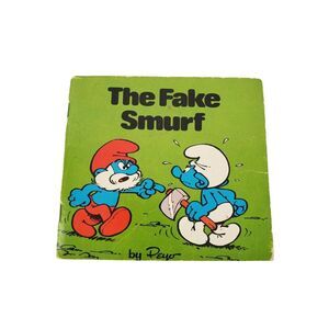 Vintage 1981 The Fake Smurf‎ Paperback Mini Book Smurfs